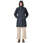 Patagonia Women's Tres 3-in-1 Parka in Smolder Blue front hood view