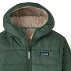 Patagonia Youth Reversible Ready Freddy Hoody in Canopy Green detail