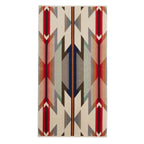 Pendleton Wyeth Trail cotton towel showing the woven geometric pattern and plush Terry velour in bath towel size.