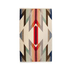 Pendleton Wyeth Trail cotton towel showing the woven geometric pattern and plush Terry velour in hand towel size.