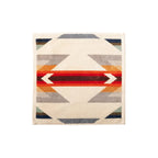 Pendleton Wyeth Trail cotton towel showing the woven geometric pattern and plush terry velour in wash cloth size