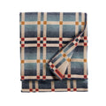 Pendleton Four Square wool throw in Slide Mountain Shale featuring a bold geometric block pattern.
