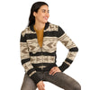 WOMEN'S GRAPHIC SHETLAND COLLECTION ZIP CARDIGAN