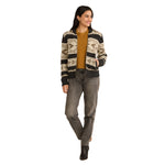 WOMEN'S GRAPHIC SHETLAND COLLECTION ZIP CARDIGAN