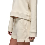 prAna DreamTerry Crew Sweatshirt in Beach Pebble side view