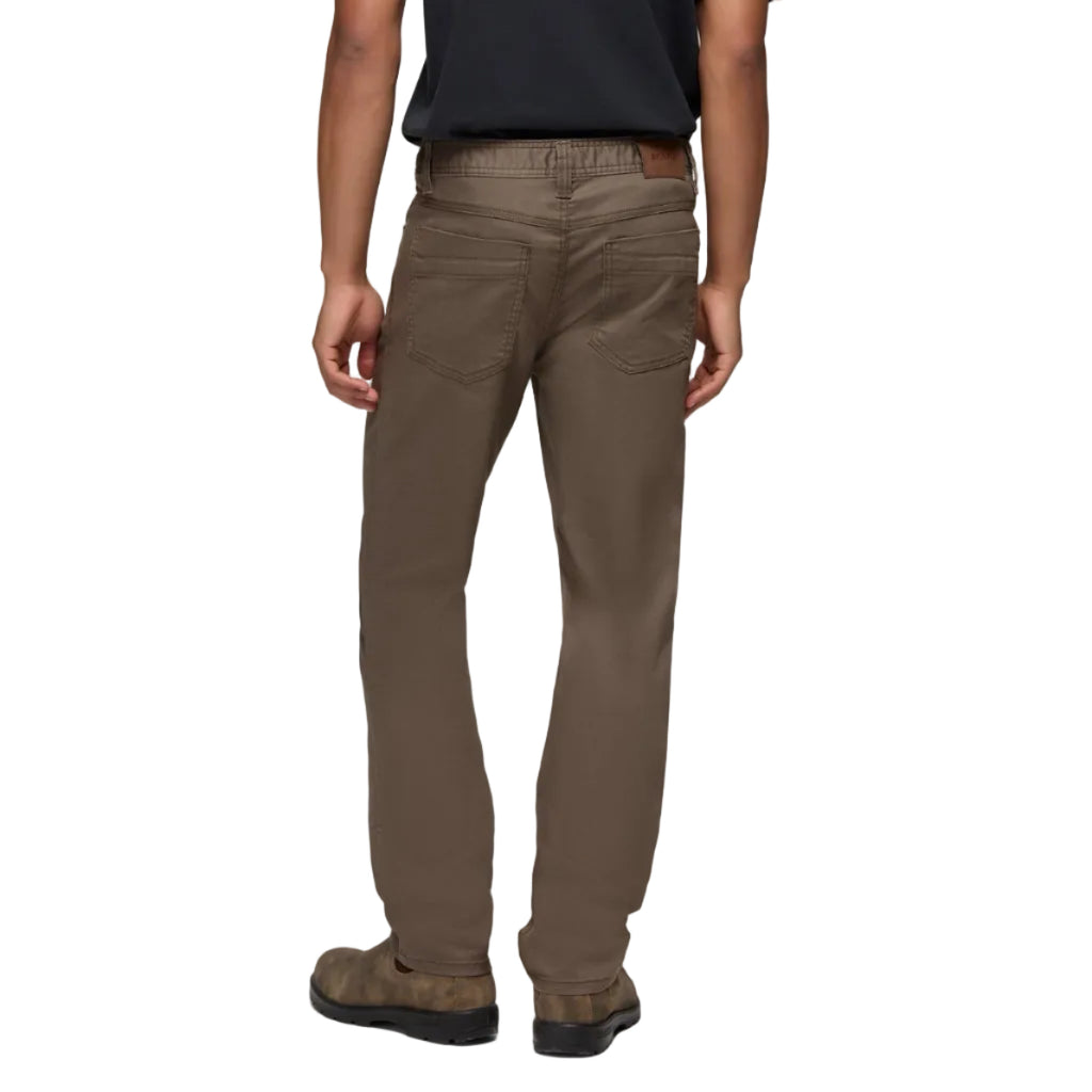 Back view of the prAna Men’s Bridger Slim Jean in Mud