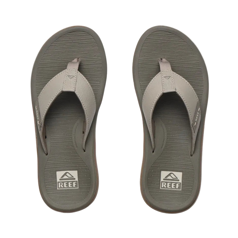 REEF Men’s Santa Ana Sandal Moonrock/Brown top view