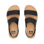 REEF Women’s Water Vista Sandal Black/Tan top view