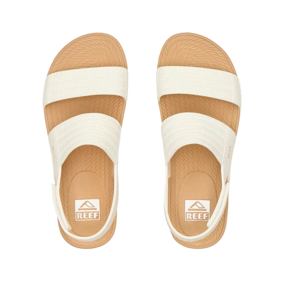 REEF Women’s Water Vista Sandal White/Tan top view
