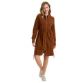 Fleece Funnel-Neck Longcoat