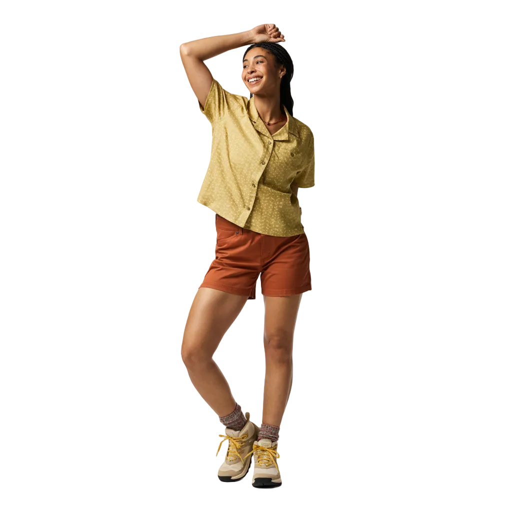 Cotopaxi Afuera Shirt in Shimmer Honeydew with chest pocket