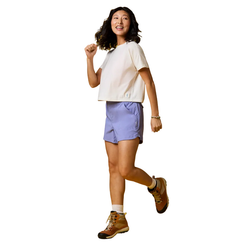 Coraje 4" Tech Short in purple with stretch and breathability