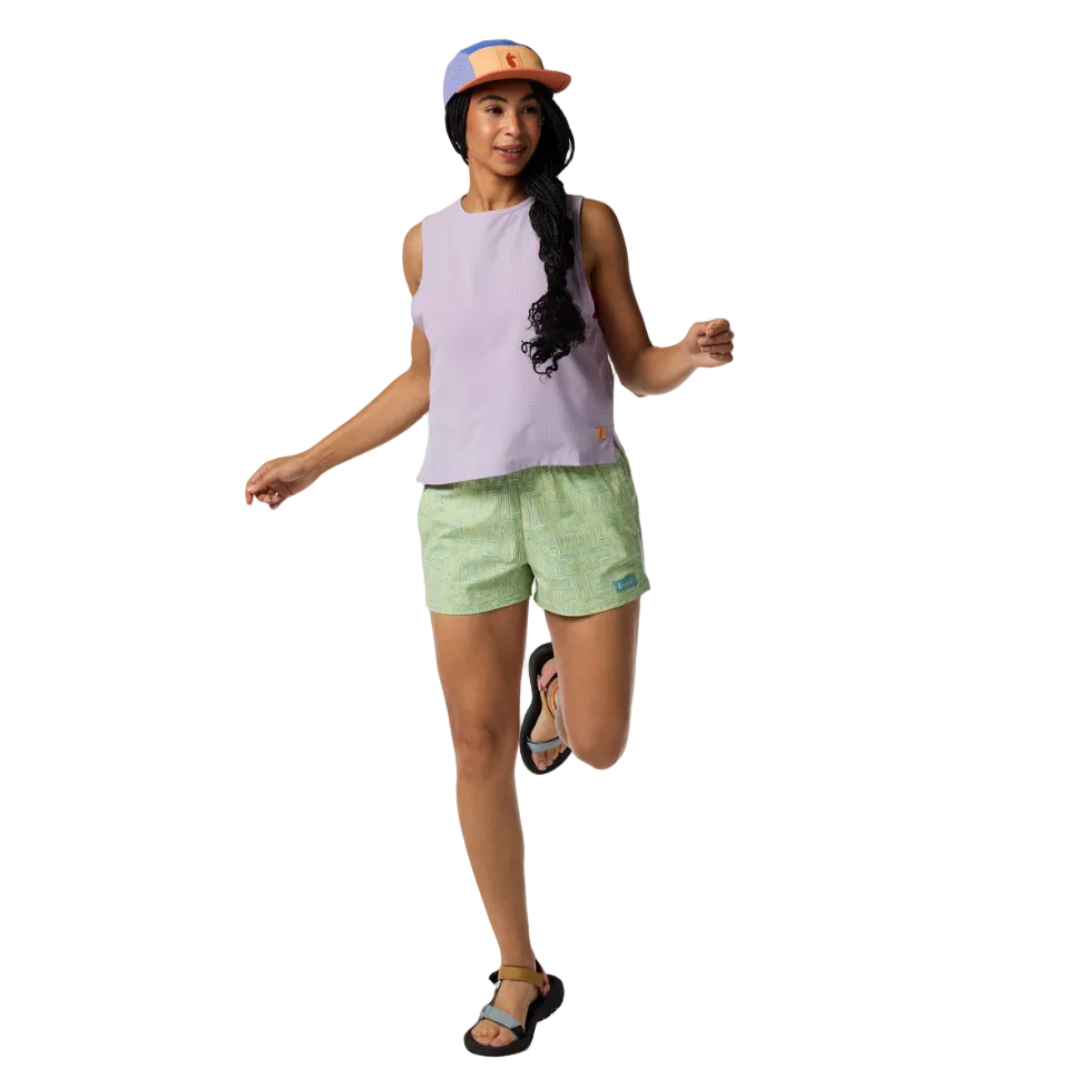 Lightweight performance tank for hiking or yoga