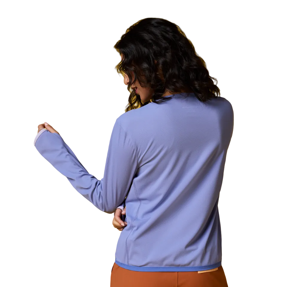 Long sleeve performance shirt for warm weather