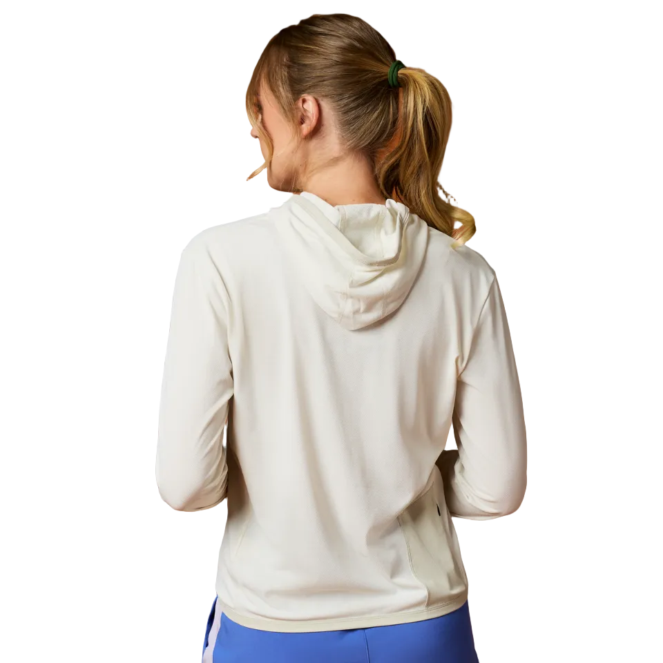Cotopaxi Sombra hoodie back view with hood