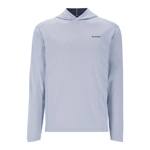 Simms BugStopper Hoody Steel Blue Heather front view