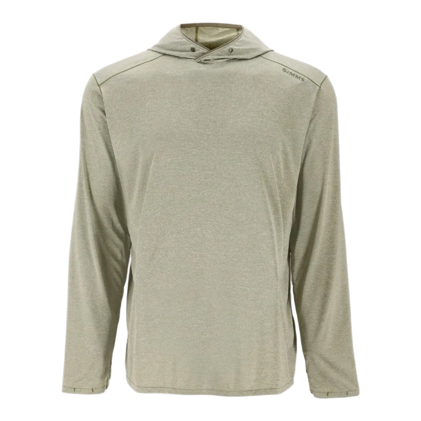 Simms BugStopper SolarFlex Hoody Loden Heather front view
