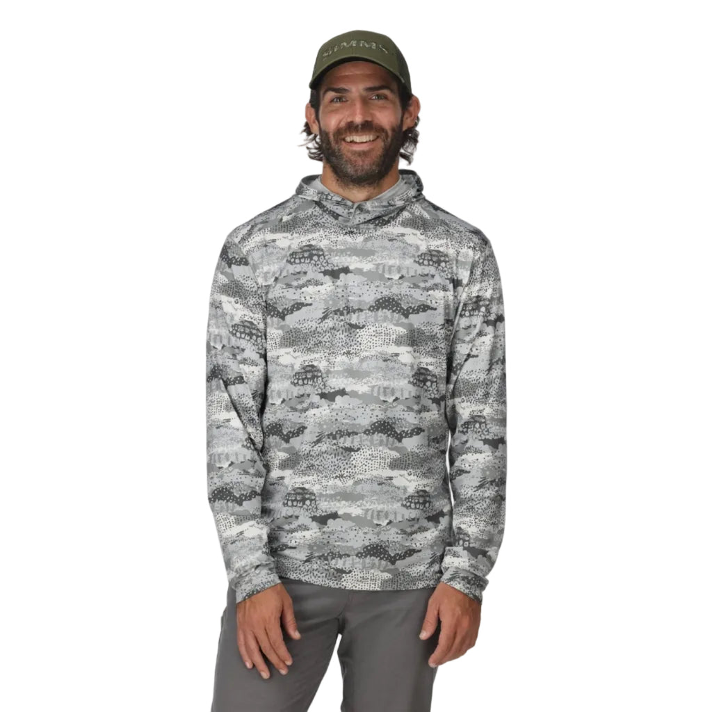 Simms BugStopper SolarFlex Hoody Shroud Sterling front view