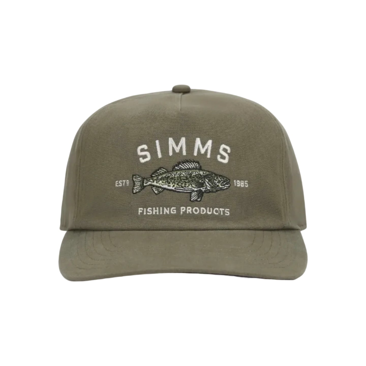 Simms Double Haul Cap in Loden front view
