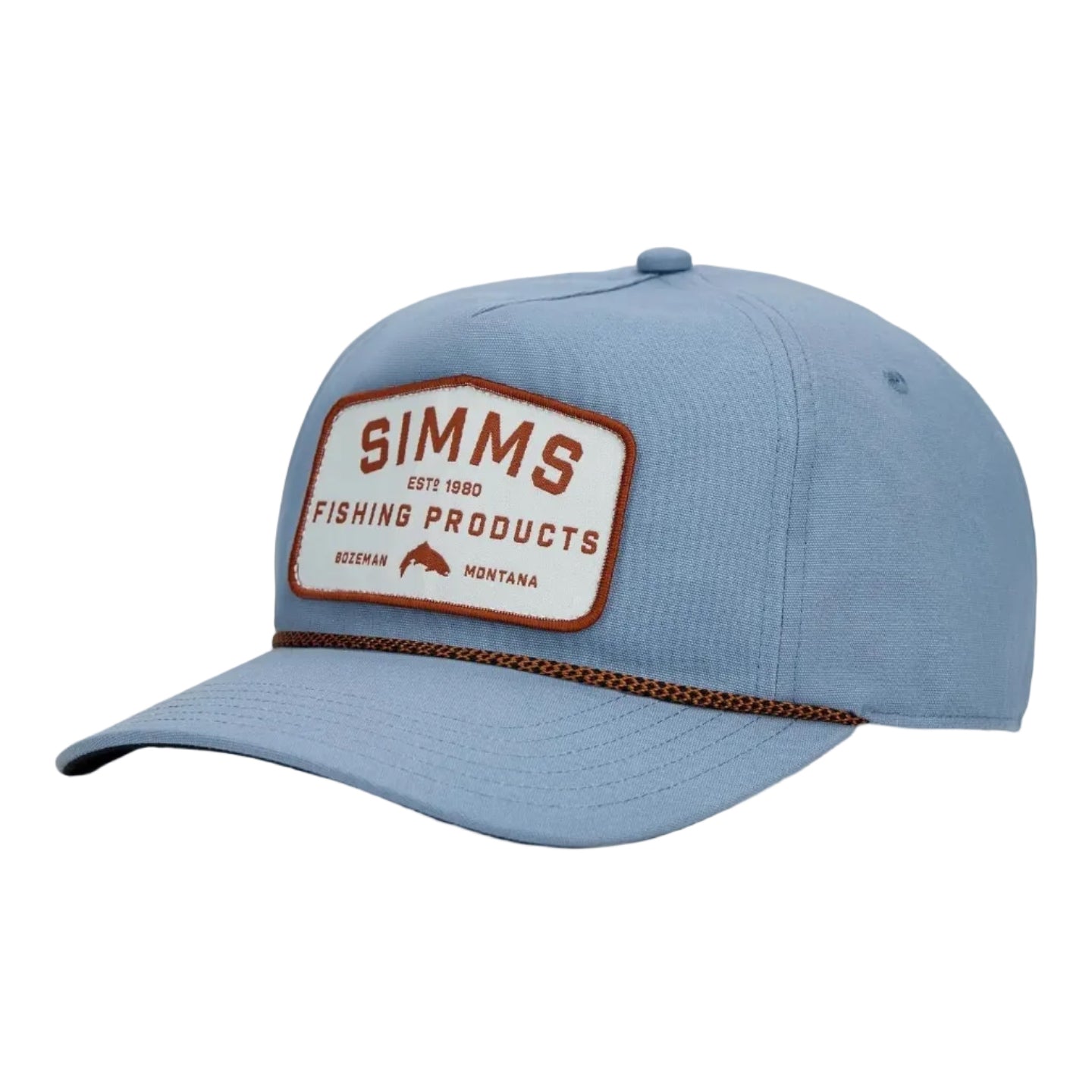 Simms Double Haul Rope Cap in Albacore front view