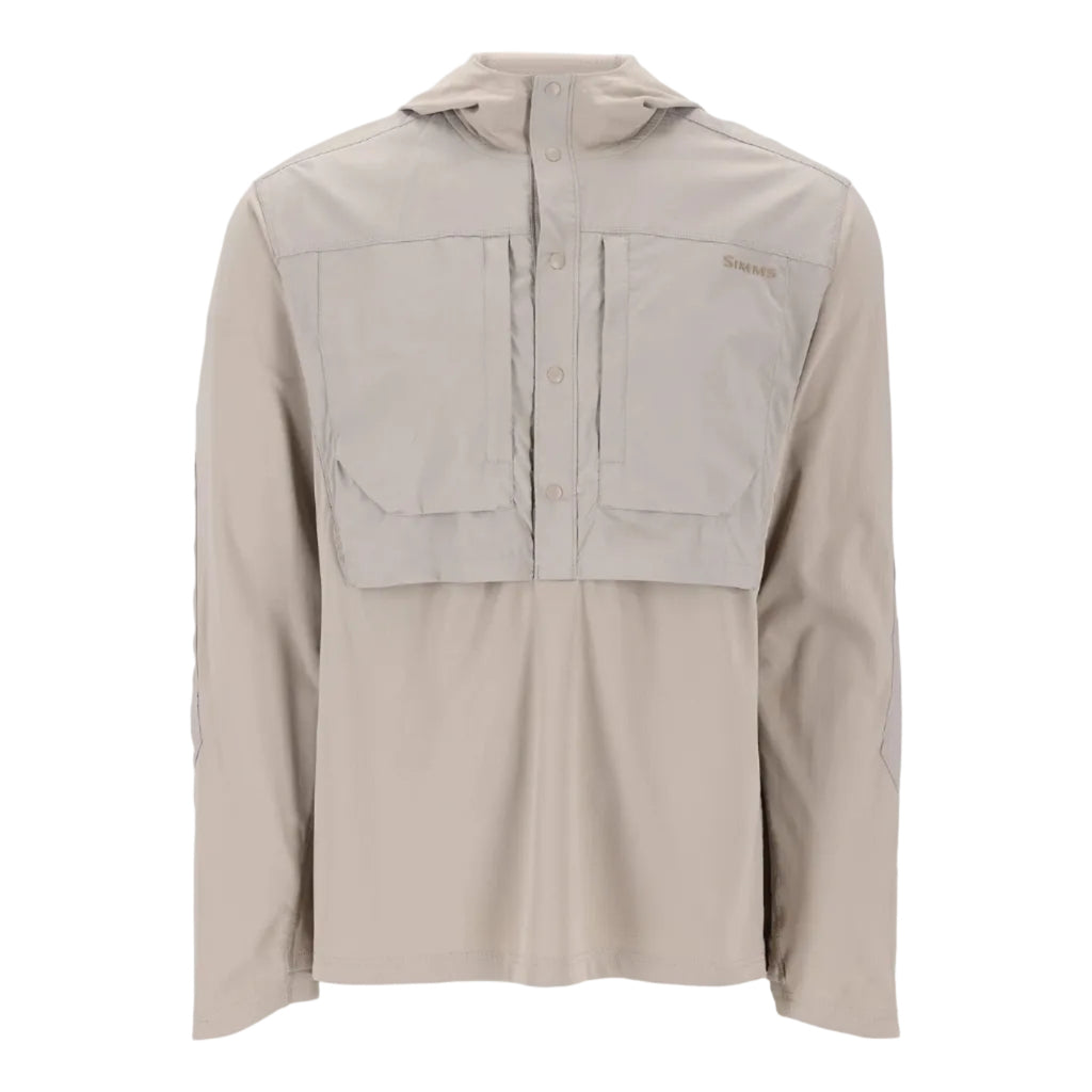 Simms Latitude BiComp Hoody Dolomite front flat lay
