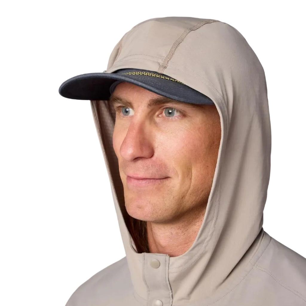 Simms Latitude BiComp Hoody Dolomite protective hood detail