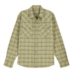 Simms Men’s Brackett Long-Sleeve Shirt Pale Pine Bracket front view