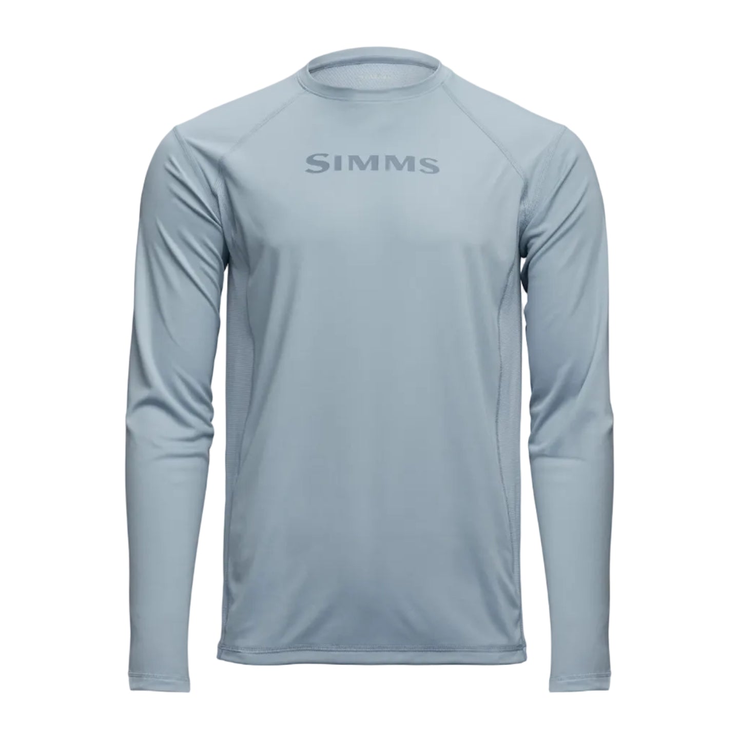 Simms Men’s Challenger Solar Crew Steel Blue front view