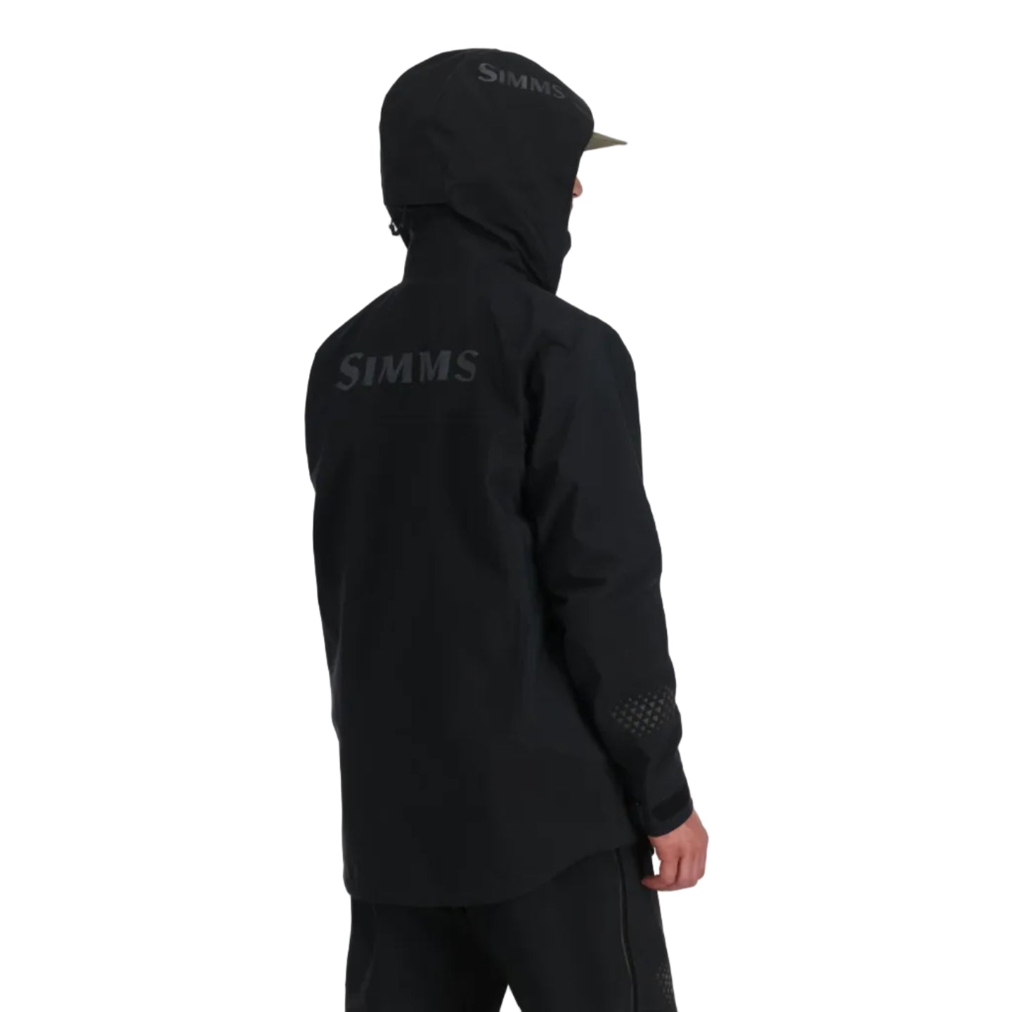 Simms Men’s ProDry Fishing Jacket in Black back view