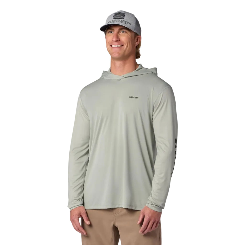 Simms Tech Hoody Artist Series Aspen Bass front model view