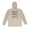 Simms Tech Hoody Artist Series Lunar Grey Char back view