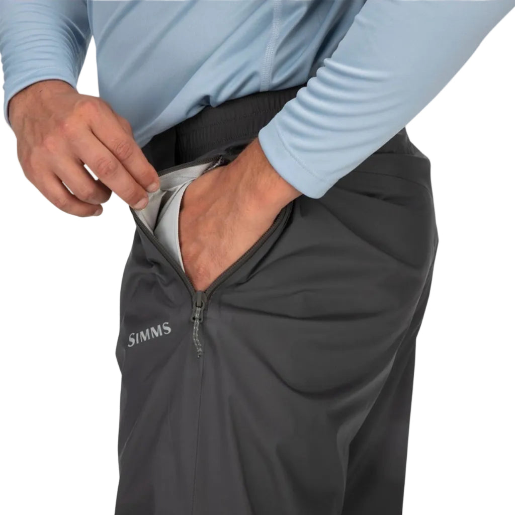 Simms Waypoints Pant Slate side access pocket detail