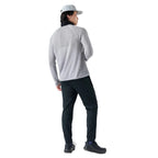 Back view of Smartwool Men’s Active Fleece Wind Pant in Black