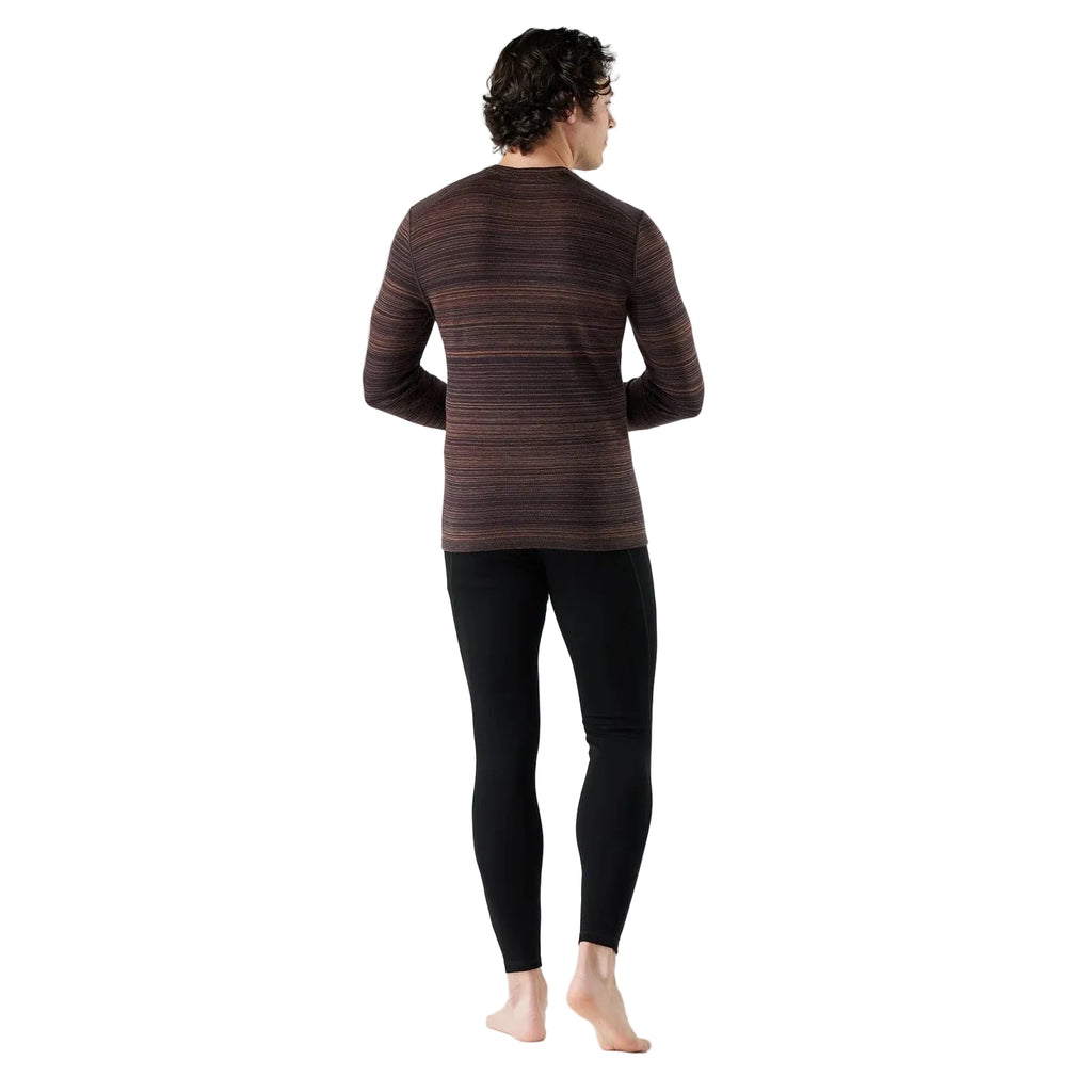 Smartwool Men’s Classic Thermal Merino Base Layer Crew in Mink Color Shift back view