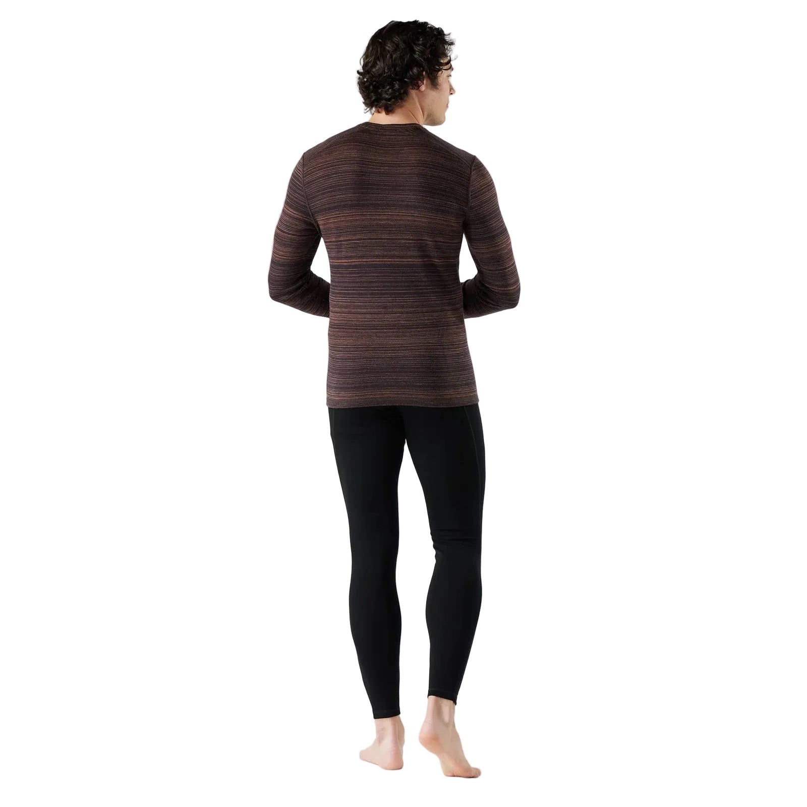 Smartwool Men’s Classic Thermal Merino Base Layer Crew in Mink Color Shift back view