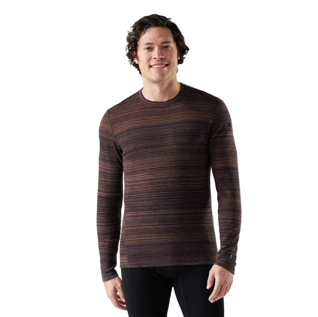 Smartwool Men’s Classic Thermal Merino Base Layer Crew in Mink Color Shift front view