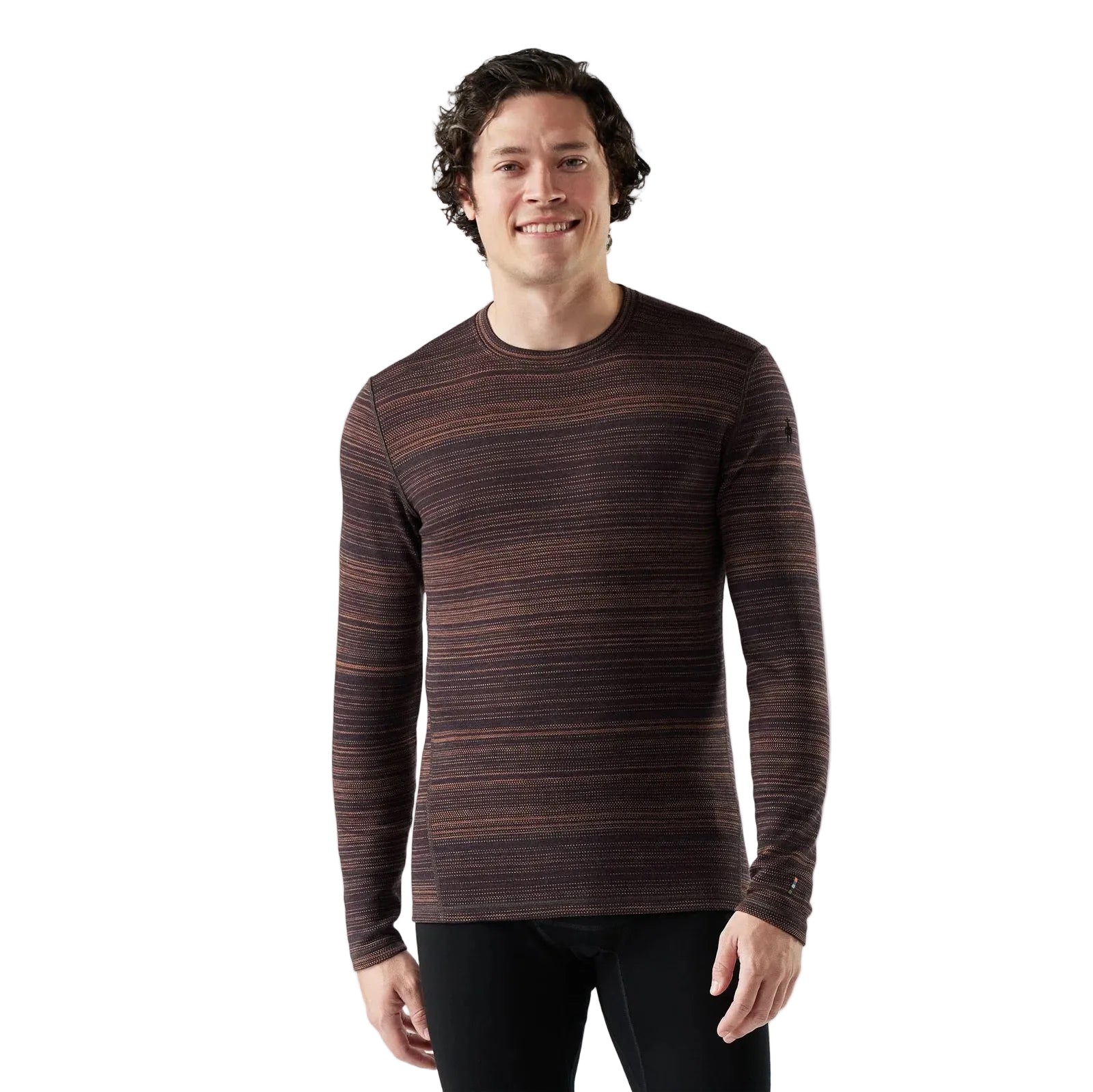 Smartwool Men’s Classic Thermal Merino Base Layer Crew in Mink Color Shift front view