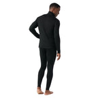Smartwool Men’s Classic Thermal Merino Base Layer 1/4 Zip in Black back view
