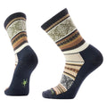 Smartwool Men’s Everyday Cozy Fair Isle Sweater Crew Socks in Charcoal