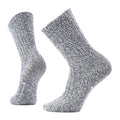 Pair of Smartwool Men’s Everyday Cozy Heritage Rib Crew Socks in Deep Navy, showing the ribbed knit texture