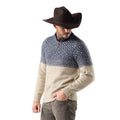 Front view of Smartwool Men’s Summit 1/4 Zip Sweater in Oat Heather