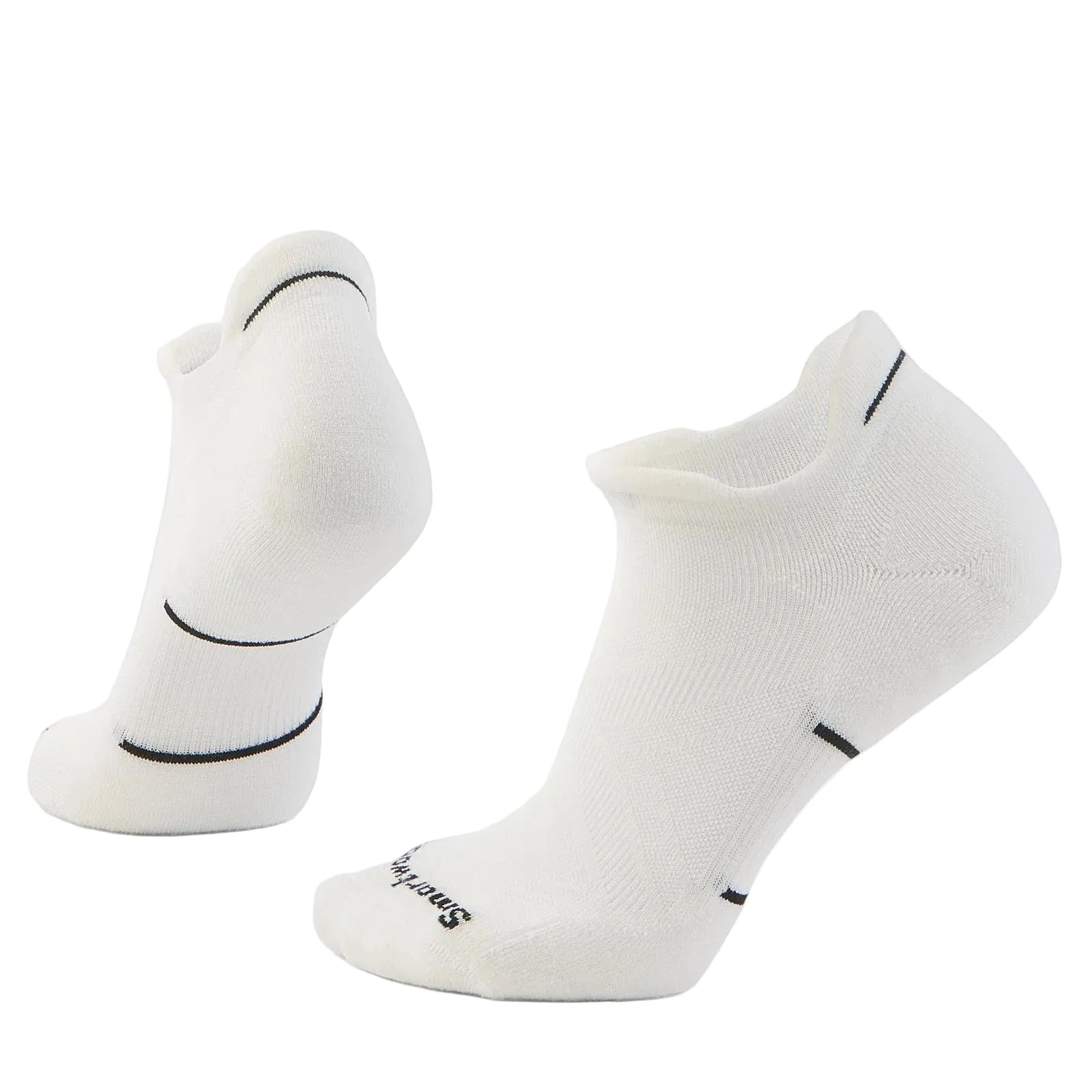 Smartwool Women’s Run Targeted Cushion Low Ankle Socks in Black/White  pair