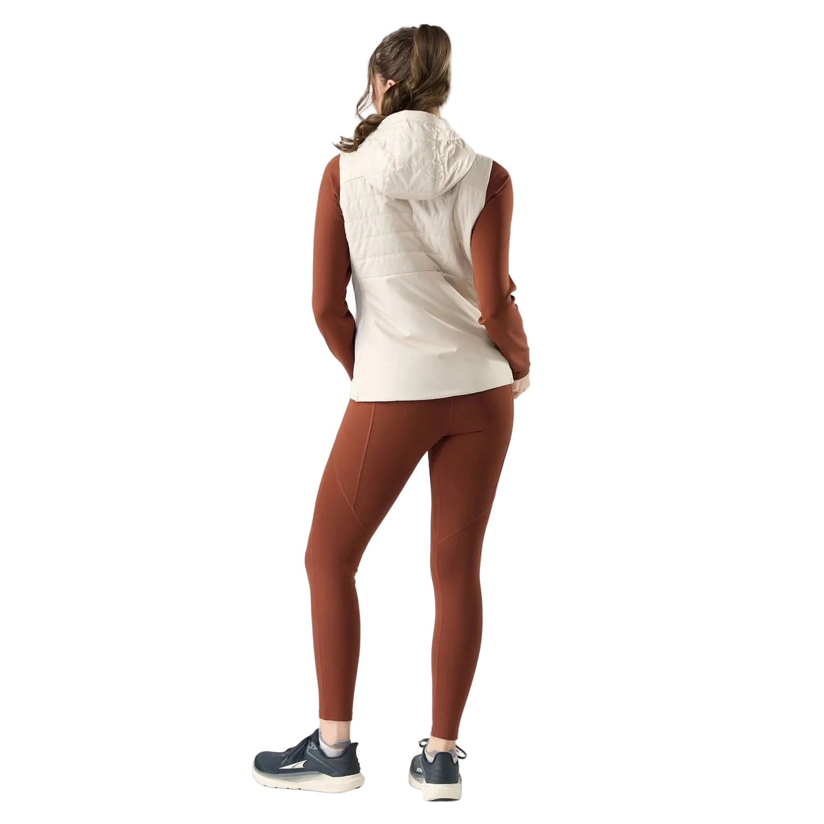 Smartwool Women's Smartloft Vest in Prosecco, back view