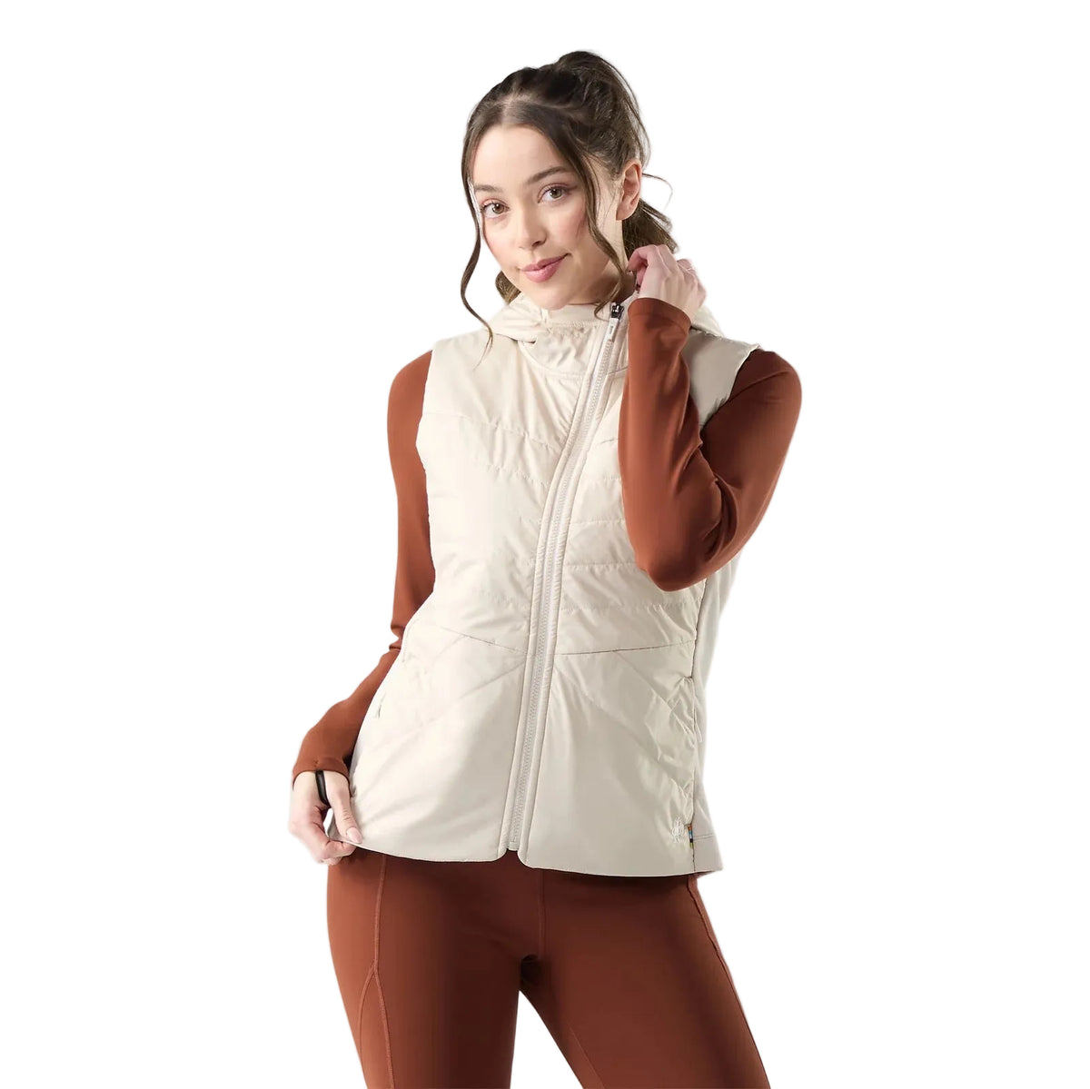 Smartwool Women's Smartloft Vest in Prosecco, front view