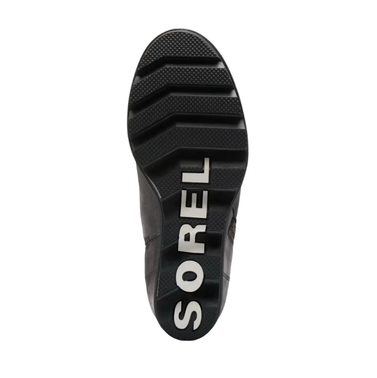 SOREL Joan Rhapsody Zip Wedge in black bottom view