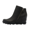 SOREL Joan Rhapsody Zip Wedge in black side view