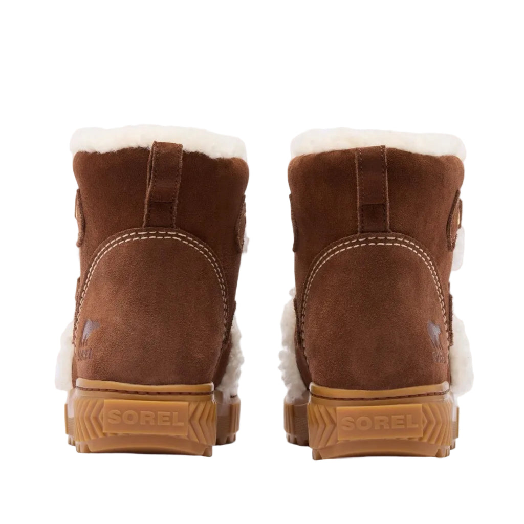 Back view of SOREL ONA AVE Alpine Plus Women’s Winter Boot in Dark Auburn/Gum 2