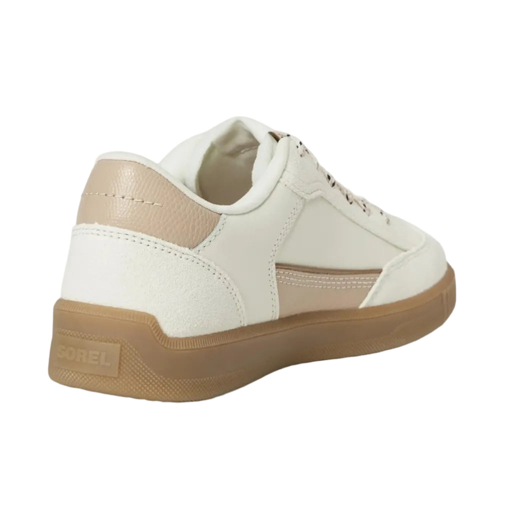 SOREL Women’s ONA Drift Sneaker in Snow and Canoe back view
