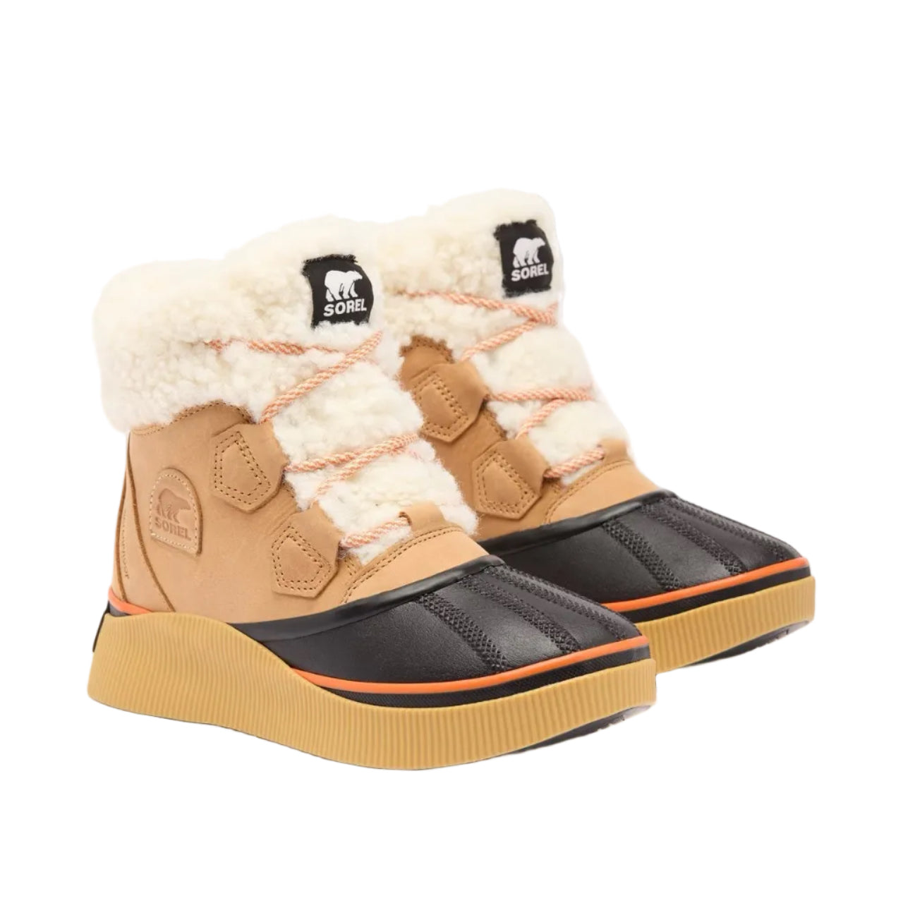 SOREL OUT N ABOUT IV Chillz WP in Tawny Buff Black front view