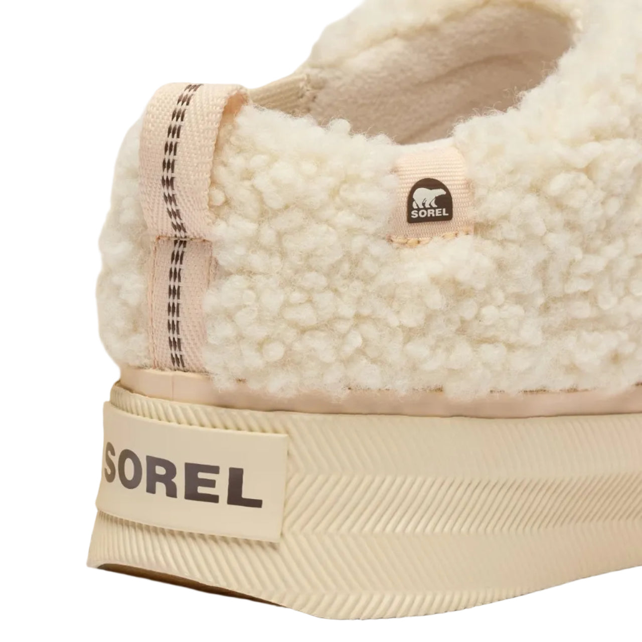 SOREL OUT N ABOUT IV Mini Puffy in Natural Chalk back view
